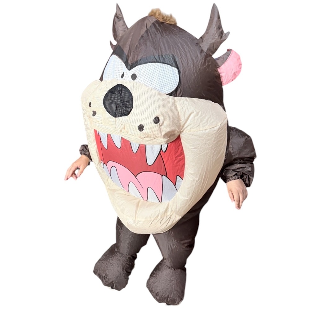 Looney Tunes Tasmanian Devil Taz Inflatable Costume Adult Brown Halloween